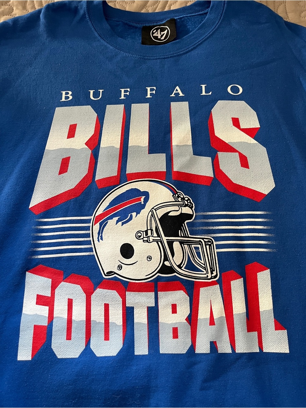47 Brand Buffalo Bills Graphic crewneck sweatshirt  - Blue, Red, White
